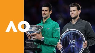 Novak Djokovic vs Dominic Thiem - Men's Final Trophy Ceremony | Australian Open 2020