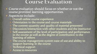 Online Program Evaluation Proposal