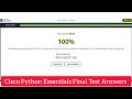 Cisco Python Essentials Final Test Answers|| Python Essentials - Final Test Answers #python #cisco