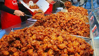Sweet & Spicy! Korean Fried Chicken | Dakgangjeong - Korean Food [ASMR]