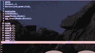 Node Coloring Problem in Answer Set Prolog