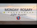 Monday Rosary • Joyful Mysteries of the Rosary 💙 Footprints in the Sand at Sunrise