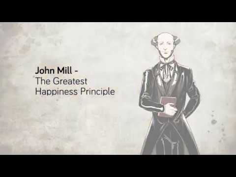 What does John Stuart Mill say about happiness?