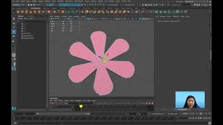 3DMaya_Create a lowpoly flower and rendering