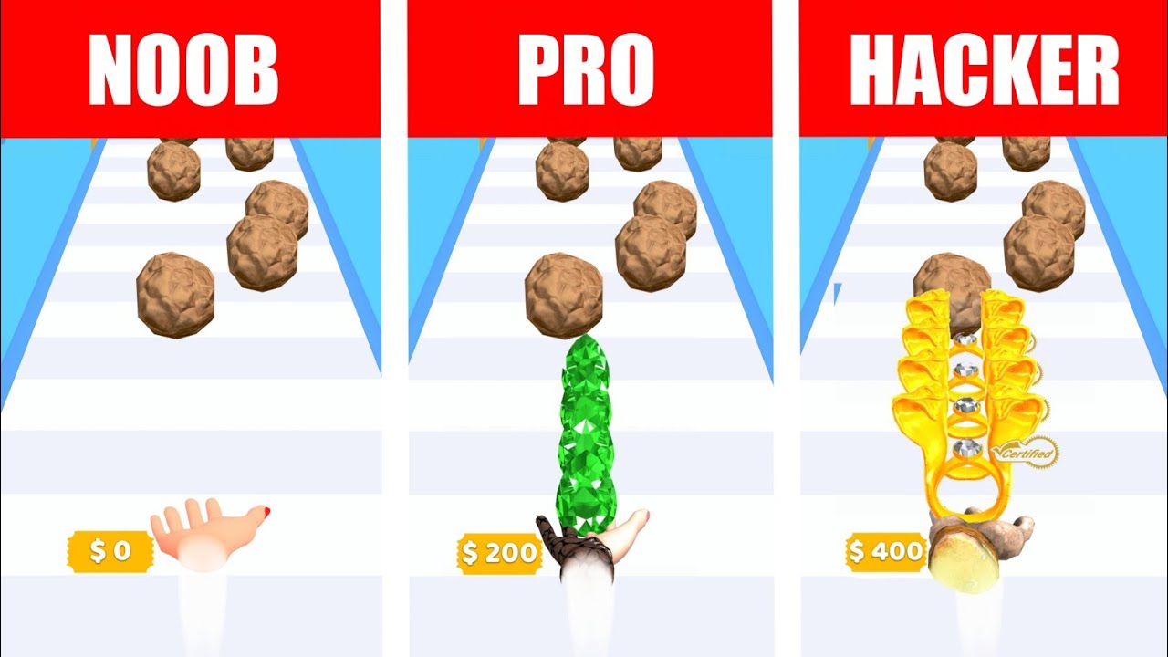 Noob Vs Pro Vs Hacker Gem Stack Youtube