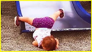 Funny Babies Playing Slide Fails - Cute Baby s