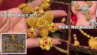 Tanishq Latest Gold Necklace Set \u0026 Polki Necklace Designs with Price/gold necklace set/Kundan/deeya