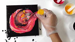 (46)아크릴물감 아트_2019년 태양_그림 그리기_Acrylic Pouring_인테리어 액자 만들기 DIY_Designer Gemma77_젬마77