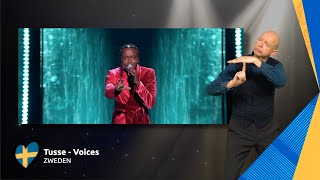 Tusse - Voices | Zweden 🇸🇪 | Sign dance | ESC21