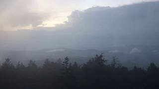 Cloud Moving over Mountain Tree Tops