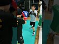 キッズボクシング練習風景🥊ディフェンス動作練習を二人一組で。　 shorts short boxing 小学生