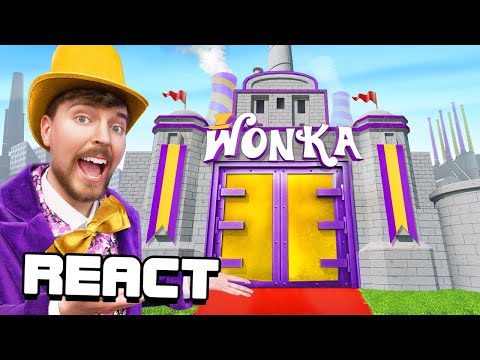 React: I Built Willy Wonka's Chocolate Factory! - YouTube