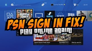 GTA 5: PSN Sign In Fix!! How To Play Online FIX!