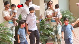 Kareena Kapoor Takes Baby Jeh Ali Khan & Taimur Ali Khan To Visit Grandfather Randhir Kapoor