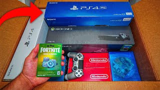 I WENT DUMPSTER DIVING AT GAMESTOP (JACKPOT!!!) FOUND PS4, XBOX, AND V-BUCKS!
