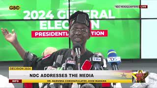 I will not call on our supporters to remain calm for us to be cheated - Asiedu Nketia, NDC Chairman