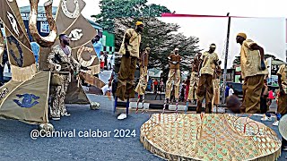 Calabar carnival 2024: celebrities in the streets of Calabar at African largest street party