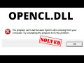 opencl: How to fix opencl dll missing windows 11