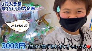 【日常】登録者3万人ありがとう！今回こそはクレーンゲーム3000円で自分の欲しいものを獲る！！