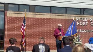 Rep. Grothman Honors Fallen Trooper Trevor Casper at Kiel Post Office Dedication