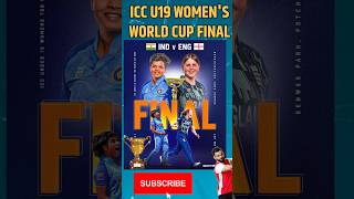 ICC U19 WOMEN'S WORLD CUP FINAL 2023।#bcci #womencricket #shorts #cricket #viratkohli#smritimandhana