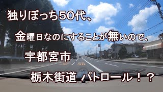 独りぼっち５０代、金曜日なのにすることが無いので、宇都宮市 栃木街道 パトロール！？