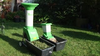 Gartenhäcksler Viking GE 110 am Limit, garden shredder at  the power limit