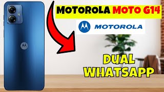 Motorola Moto G14 Dual Whatsapp || How to use dual whatsapp || Dual whatsapp settings