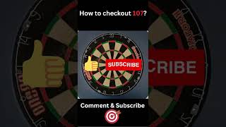 How to checkout 107 🧠🤫#darts #shorts