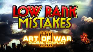 CRITICAL MISTAKES  low rank players do in Art Of War 3 | TIPS FOR BEGINNERS | EN/RU/RO