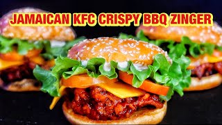 HOW TO MAKE JAMAICAN KFC CRISPY BBQ ZINGER | CHICKEN SANDWICH | Morris Time Cooking