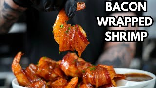 I Can't Get Enough Of This Appetizer Recipe | Bacon Wrapped Shrimp
