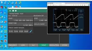 Amplitude Response Measurement Using Analog Sweep Frequency Markers