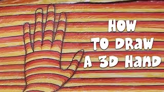 How To Draw A 3D Hand | Easy Step By Step Ways To Learn Drawing