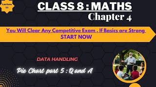 Lecture 11 Class 8 Maths | Chapter 4 | Pie Chart Questions Part1 #gurucoolz