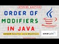 Does The Order of Modifiers Matter in Java? | SONAR Rule For Java Modifiers | Interview Question