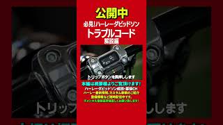 続きは本編でご覧頂けます。必見！トラブルコード　ハーレーダビッドソン全車共通解説編