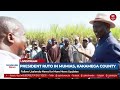 president ruto in mumias kakamega county for the launch of sugar farmers bonuses