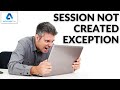 SessionNotCreatedException Selenium WebDriver Chrome | automateNow