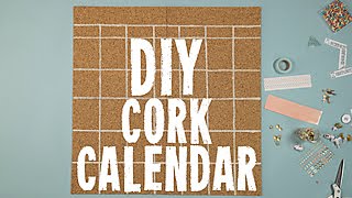 How to Make a DIY Cork Calendar | HGTV Happy | HGTV