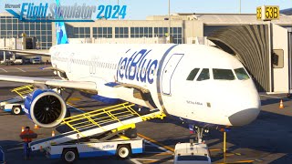 Flight Simulator 2024: Los Angeles - Boston | JetBlue A321LR Full Flight