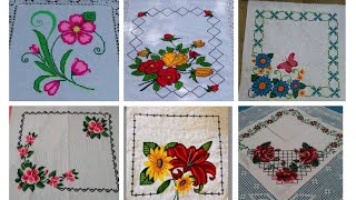 New And Beautiful ❤️ Dosuti Rumal // Char suti karhai // Hand embroidery designs
