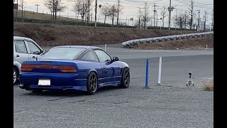 【３ナンバー公認180SX】Tjマイカージムカーナ 2023コースA（1/15）