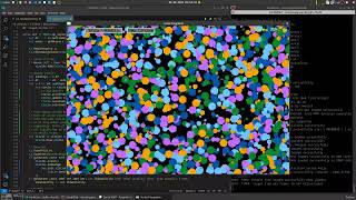 Verlet Integration - Bouncing Circles - F# with Raylib