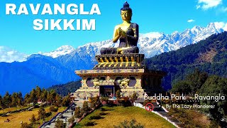 Ravangla | Buddha Park | Sikkim | After Snowfall | Drone Footage | Himalayas | India