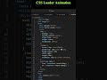 CSS Rotating Loader | HTML & CSS Animation