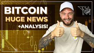 🚨BITCOIN: HUGE NEWS + ANALYSIS!!!! (Dont miss this!)