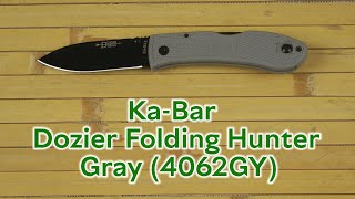 Розпаковка Ka-Bar Dozier Folding Hunter Gray (4062GY)