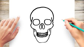 How to Draw a Simple Skull Step by Step