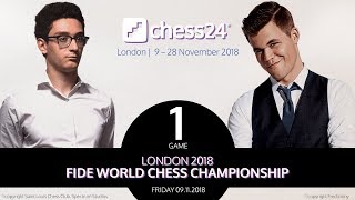 Game 1 - 2018 FIDE World Chess Championship - Caruana-Carlsen